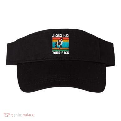 Jesus Has Your Back Jiu Jitsu Retro Christian Visor