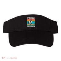 Jesus Has Your Back Jiu Jitsu Retro Christian Visor thumb 0