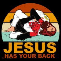 Jesus Has Your Back Fighting Devil Toddler Hoodie thumb 2