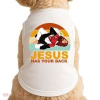 Jesus Has Your Back Fighting Devil Doggie Tank thumb 0