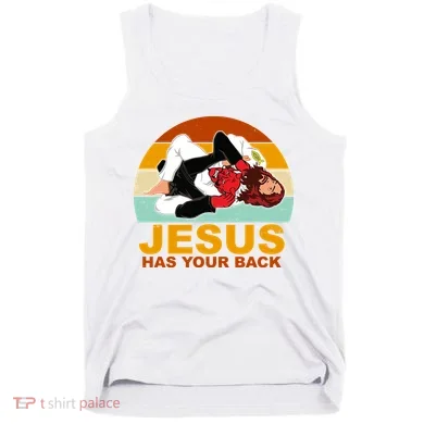 Jesus Has Your Back Fighting Devil Tank Top