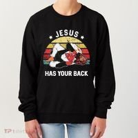 Jesus Has Your Back Jiu Jitsu Christian Women's Sweatshirt thumb 0