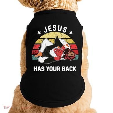 Jesus Has Your Back Jiu Jitsu Christian Doggie Tank
