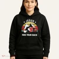 Jesus Has Your Back Jiu Jitsu Christian Hoodie thumb 5