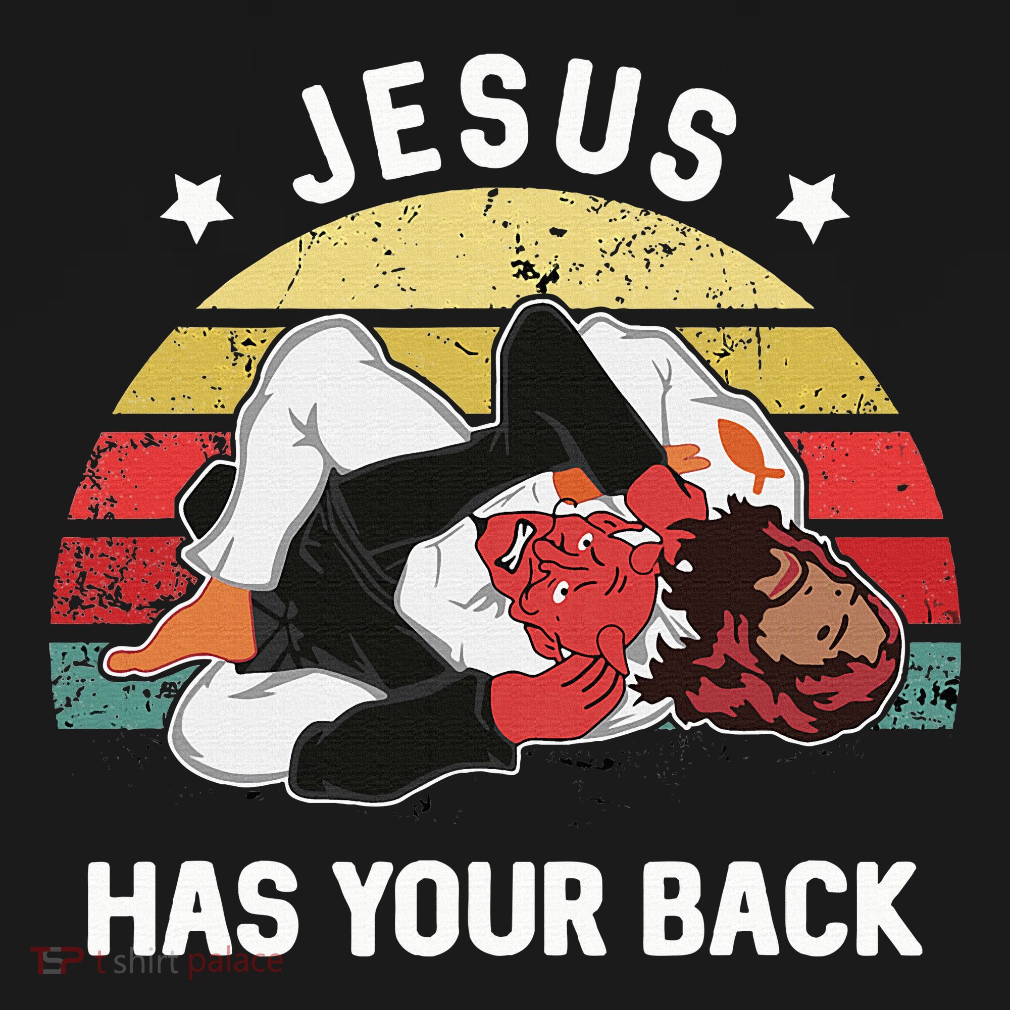 Jesus Has Your Back Jiu Jitsu Christian Apron