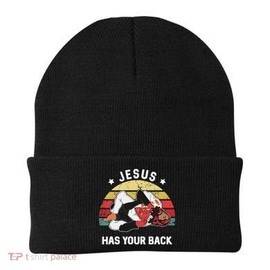 Jesus Has Your Back Jiu Jitsu Christian Beanie