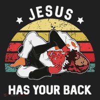 Jesus Has Your Back Jiu Jitsu Christian Tumbler thumb 3