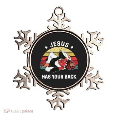 Jesus Has Your Back Jiu Jitsu Christian Ornament