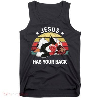 Jesus Has Your Back Jiu Jitsu Christian Tank Top