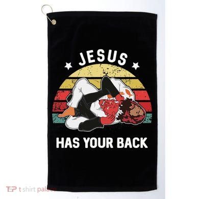 Jesus Has Your Back Jiu Jitsu Christian Golf Towel