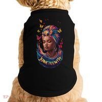 Juneteenth I Am The Storm Poem Black History Month Women Doggie Tank thumb 0