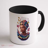 Juneteenth I Am The Storm Poem Black History Month Women Coffee Mug thumb 1