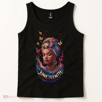 Juneteenth I Am The Storm Poem Black History Month Women Tank Top thumb 2