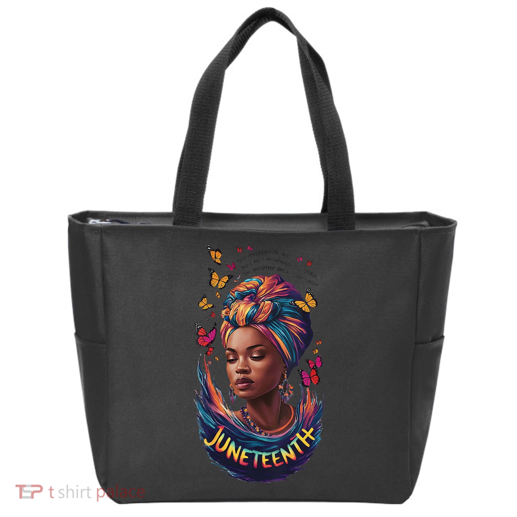 Juneteenth I Am The Storm Poem Black History Month Women Tote Bag