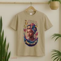 Juneteenth I Am The Storm Poem Black History Month Women T-Shirt thumb 2