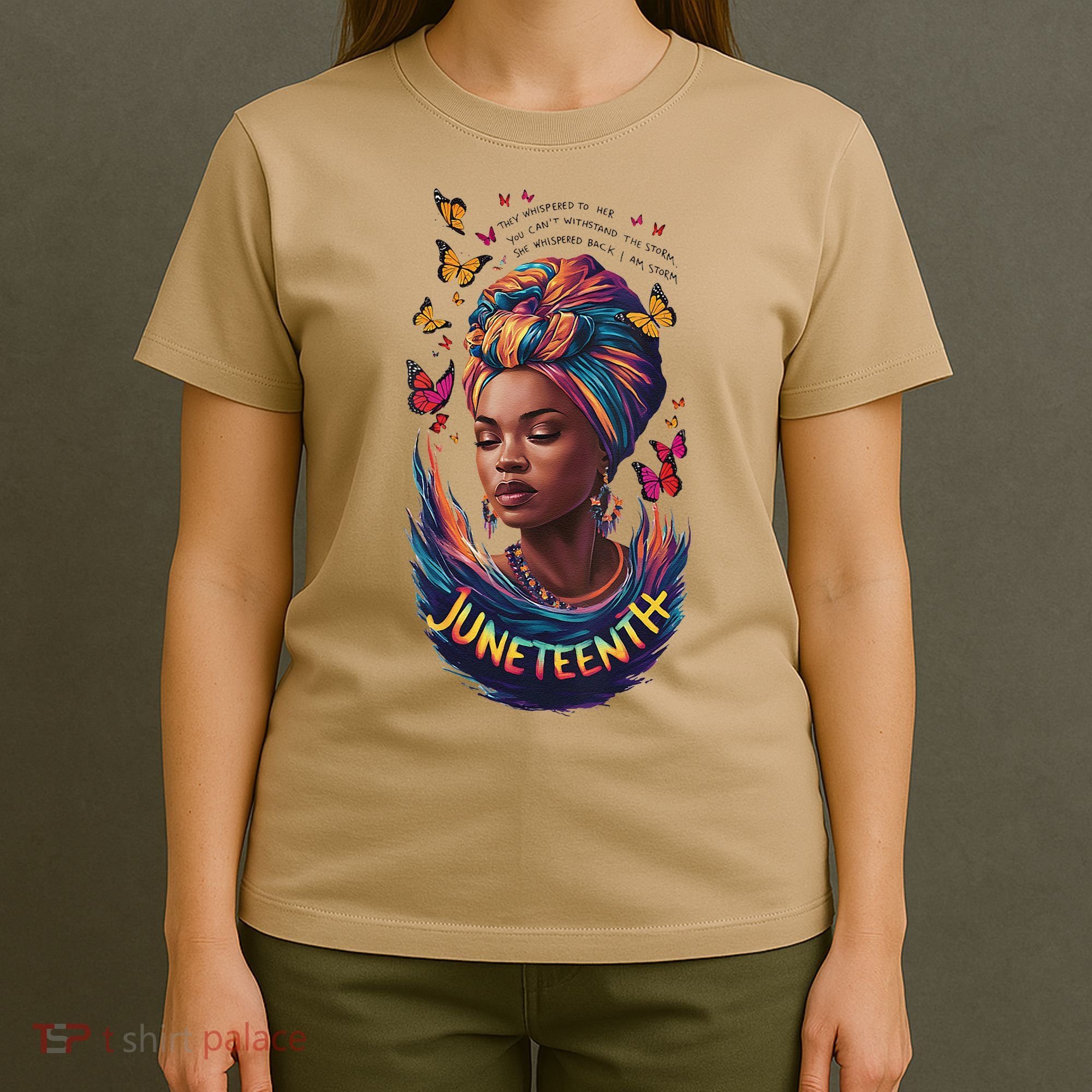 Juneteenth I Am The Storm Poem Black History Month Women T-Shirt
