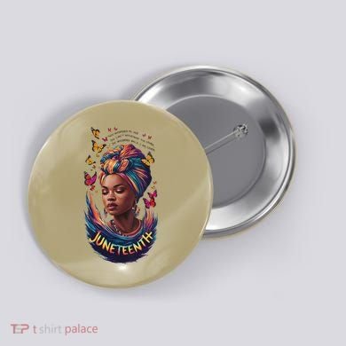 Juneteenth I Am The Storm Poem Black History Month Women Button