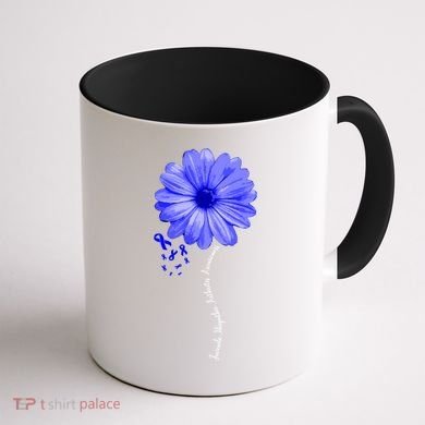 Juvenile Idiopathic Arthritis Awareness Warrior Ribbon Great Gift Coffee Mug back