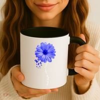 Juvenile Idiopathic Arthritis Awareness Warrior Ribbon Great Gift Coffee Mug thumb 3