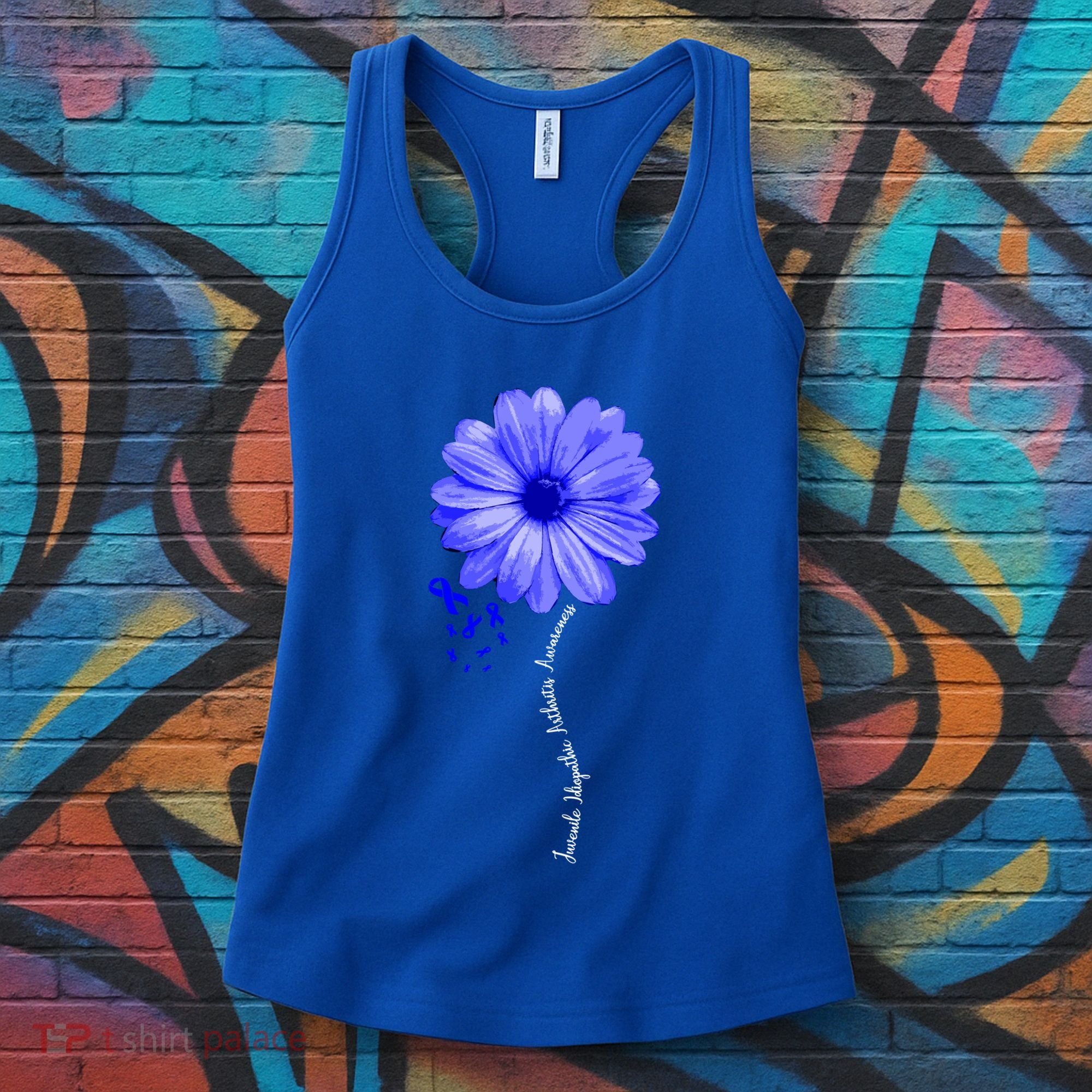 Juvenile Idiopathic Arthritis Awareness Warrior Ribbon Great Gift Women's Tank Top
