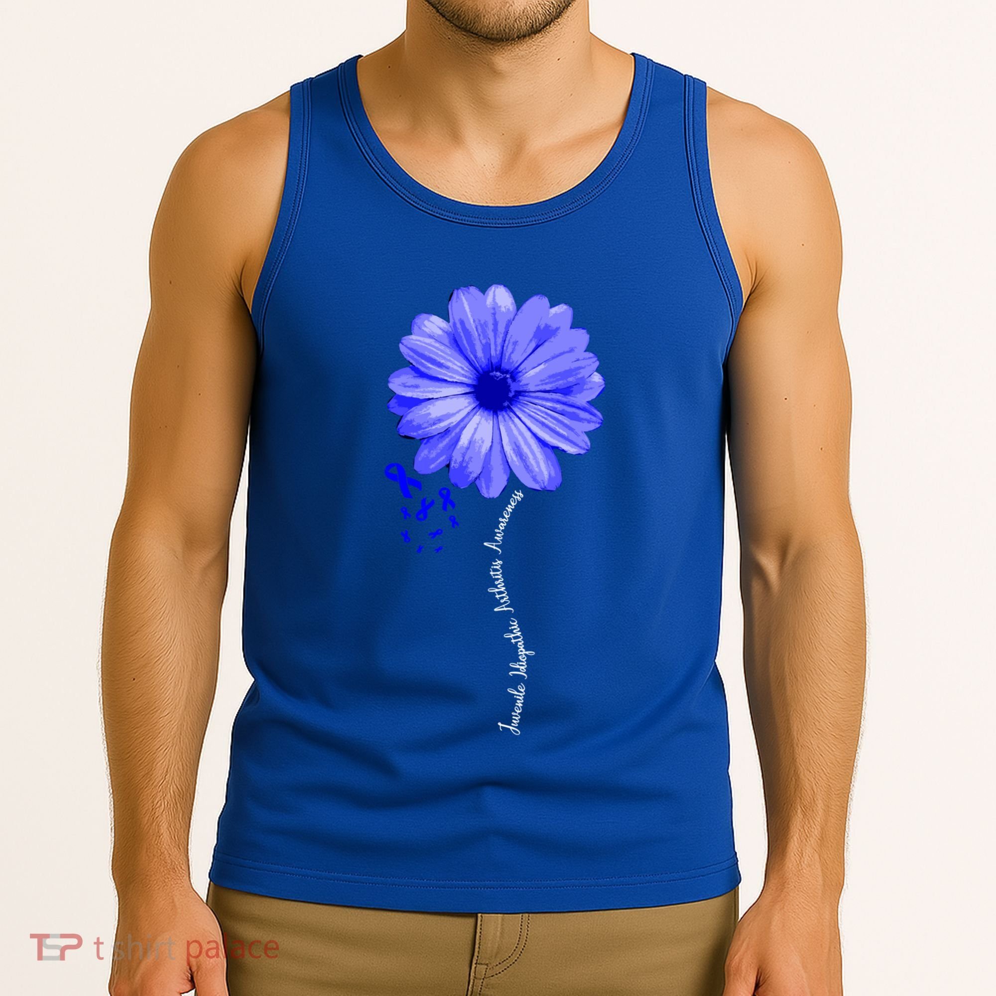 Juvenile Idiopathic Arthritis Awareness Warrior Ribbon Great Gift Tank Top