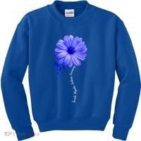 Juvenile Idiopathic Arthritis Awareness Warrior Ribbon Great Gift Kids Sweatshirt thumb 0