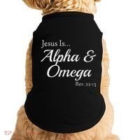 Jesus Is Alpha & Omega Revelation 2213 Doggie Tank thumb 0