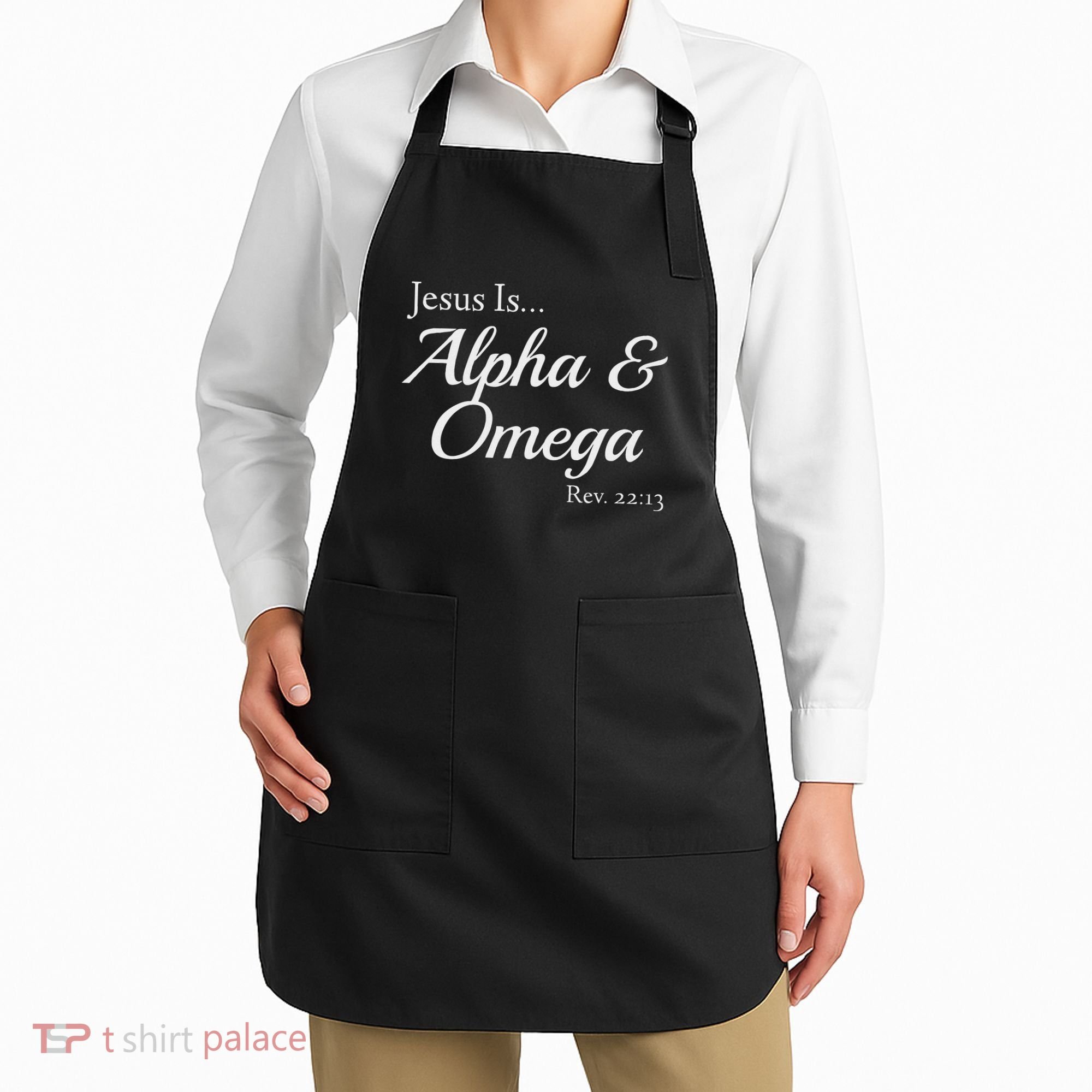 Jesus Is Alpha & Omega Revelation 2213 Apron