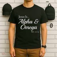 Jesus Is Alpha & Omega Revelation 2213 T-Shirt thumb 6