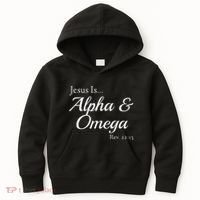 Jesus Is Alpha & Omega Revelation 2213 Kids Hoodie thumb 0