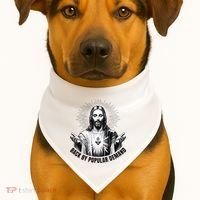 Jesus Is Back By Popular Demand USA-Made Doggie Bandana thumb 1
