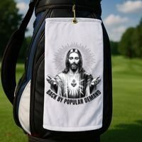 Jesus Is Back By Popular Demand Golf Towel thumb 2