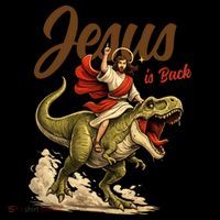 Jesus Is Back Sarcasm Funny Dinosaur Coffee Mug thumb 5
