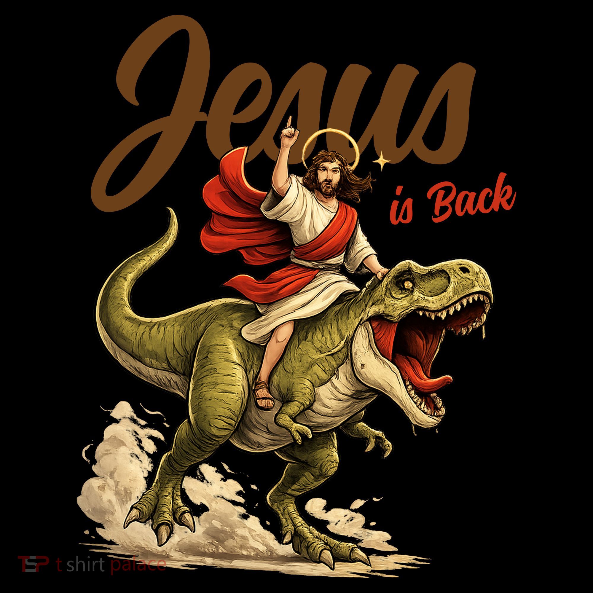 Jesus Is Back Sarcasm Funny Dinosaur Coffee Mug
