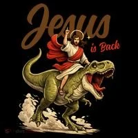 Jesus Is Back Sarcasm Funny Dinosaur Coffee Mug thumb 5