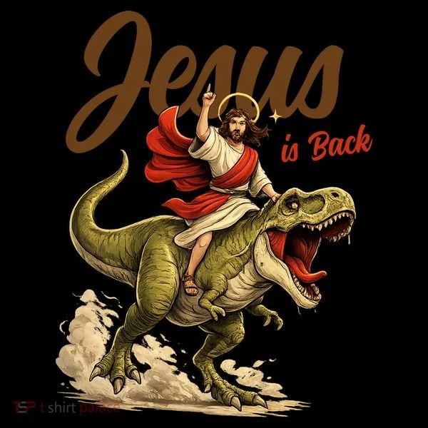 Jesus Is Back Sarcasm Funny Dinosaur Coffee Mug