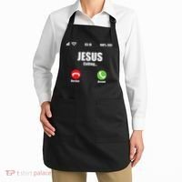 Jesus Is Calling Christian Cross Modern Believe Apron thumb 2
