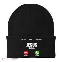Jesus Is Calling Christian Cross Modern Believe Beanie thumb 0