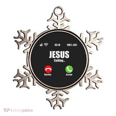 Jesus Is Calling Christian Cross Modern Believe Ornament