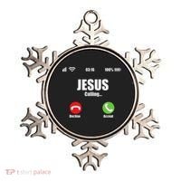 Jesus Is Calling Christian Cross Modern Believe Ornament thumb 0