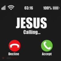 Jesus Is Calling Christian Cross Modern Believe Baby Bodysuit thumb 2