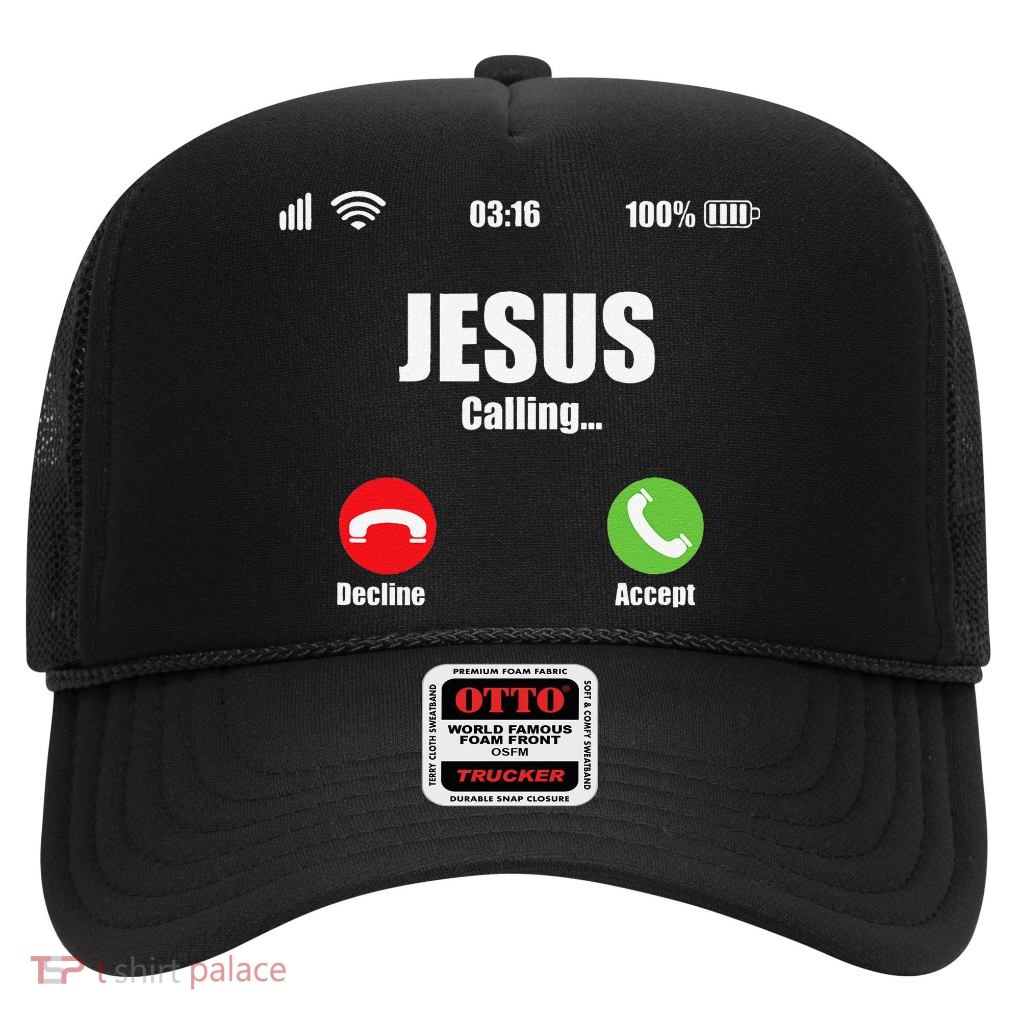 Jesus Is Calling Christian Cross Modern Believe Hat
