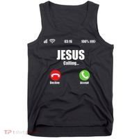 Jesus Is Calling Christian Cross Modern Believe Tank Top thumb 0