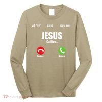 Jesus Is Calling Christian Cross Modern Believe Long Sleeve Shirt thumb 0