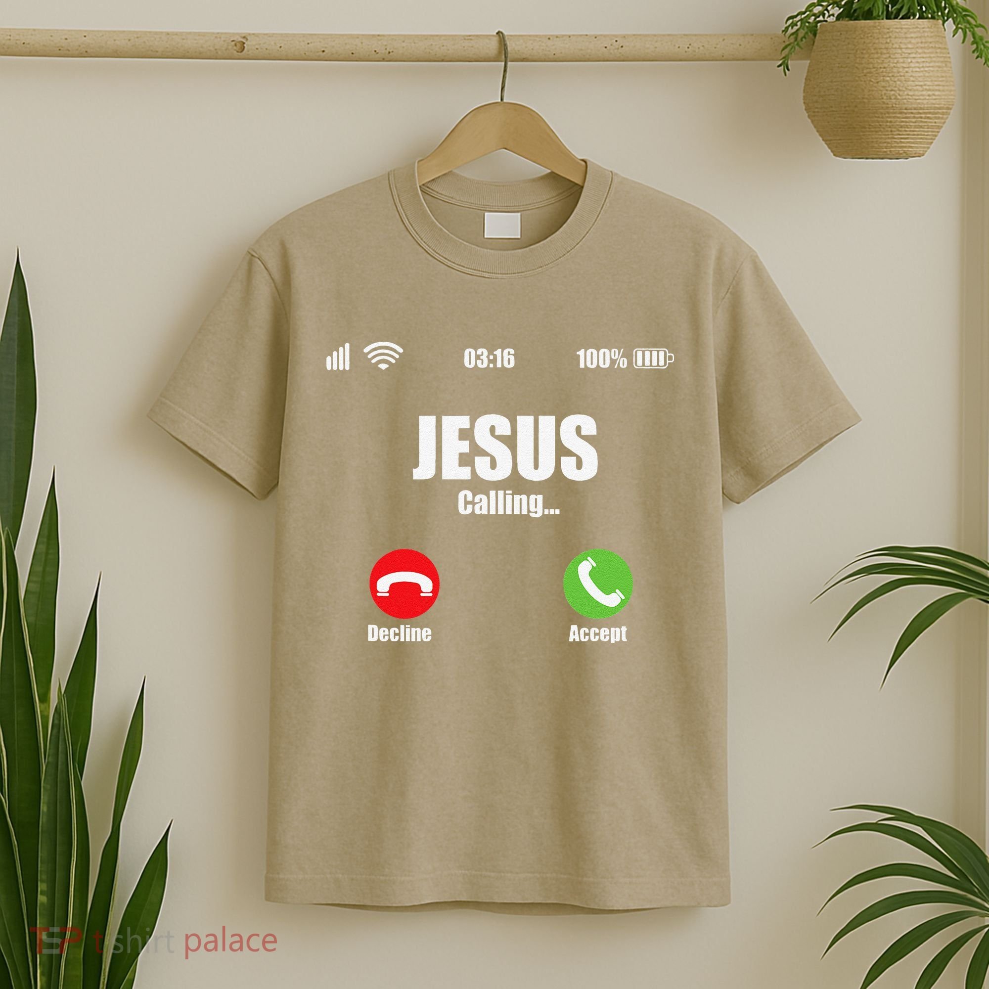 Jesus Is Calling Christian Cross Modern Believe T-Shirt