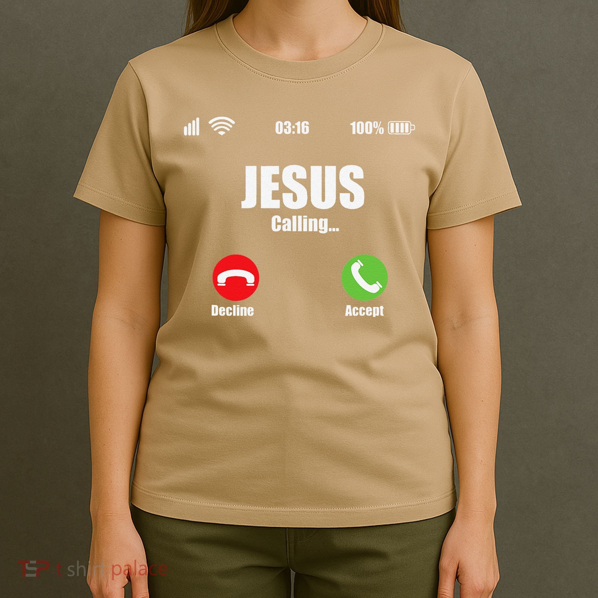 Jesus Is Calling Christian Cross Modern Believe T-Shirt