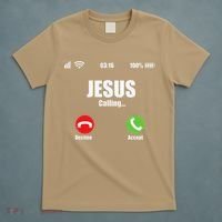 Jesus Is Calling Christian Cross Modern Believe T-Shirt thumb 5