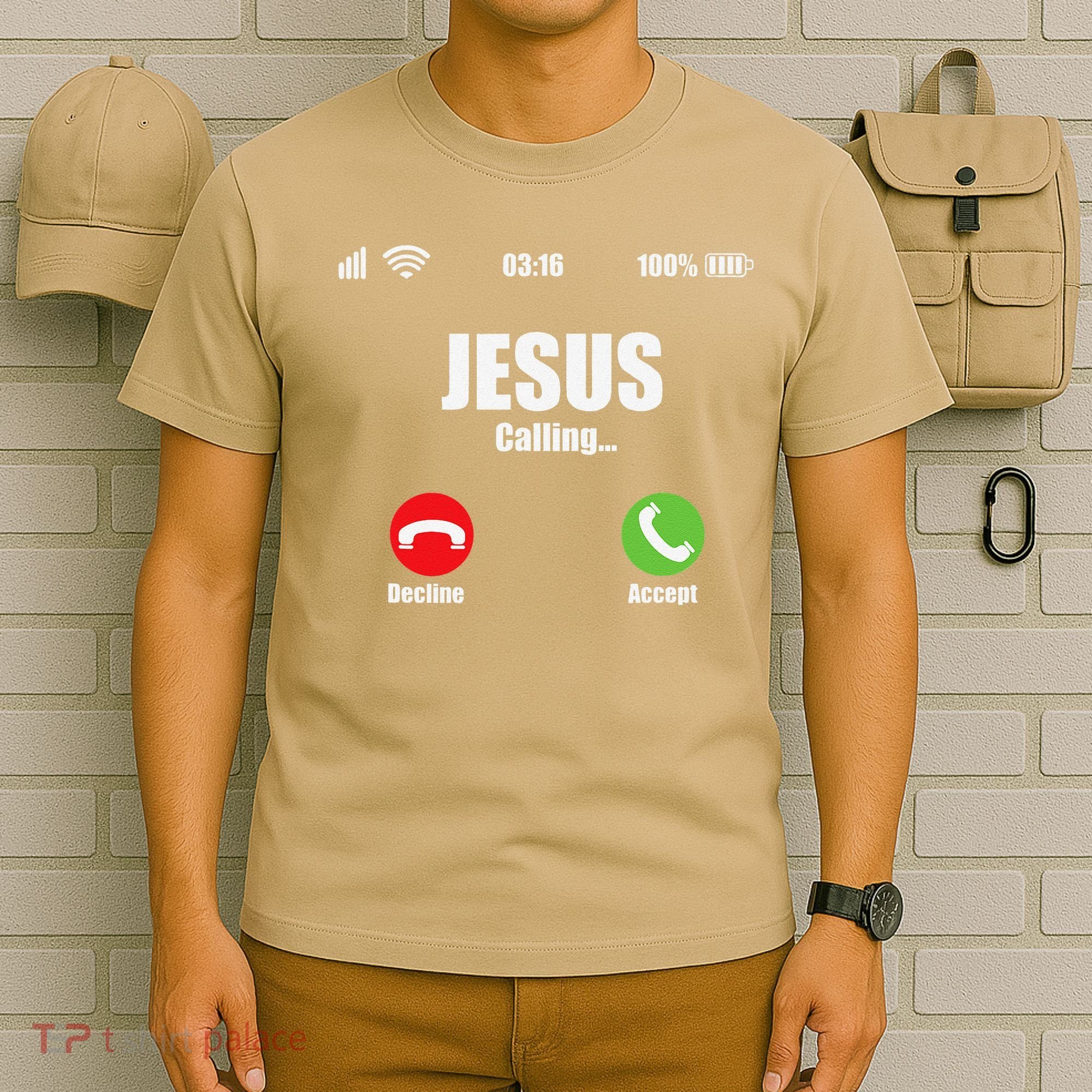 Jesus Is Calling Christian Cross Modern Believe T-Shirt