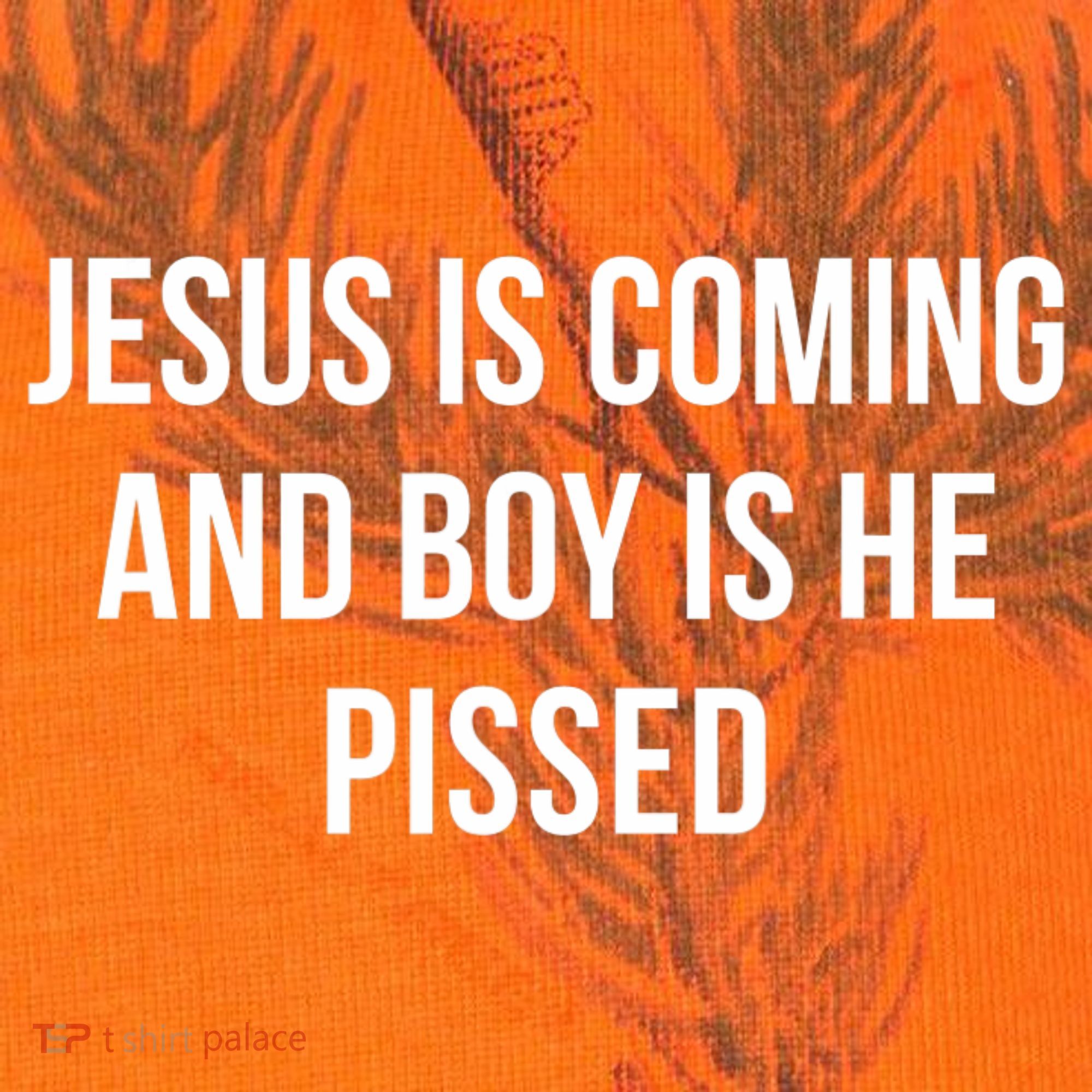 Jesus Is Coming And Boy Is He Pissed Kati Licensed 12" Camo Cuffed Beanie