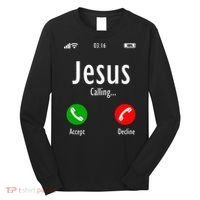 Jesus Is Calling Christian T Long Sleeve Shirt thumb 0
